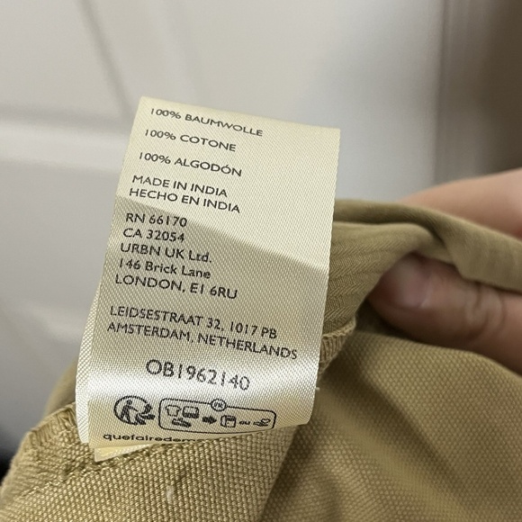 Free People Cleo Washed Chino Antelope Pants Baggy Cargo Adjustable Hem - Picture 12 of 16